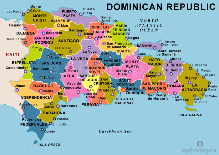 Map Selection Dominican Republic